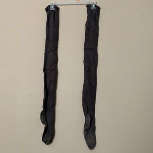American Apparel grey thigh high socks